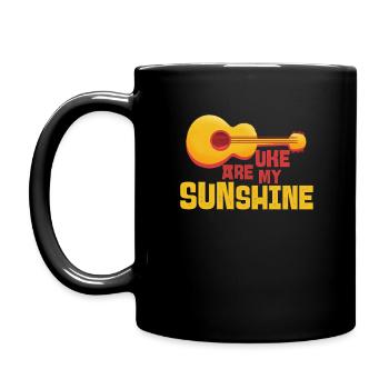 Uke Are My Sunshine - Ukulélé Guitare Drôle - Mug uni - noir - Gauche