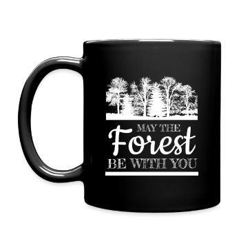 May The Forest Be With You May Fourth Fourth of May - Full Colour Mug - black - Left