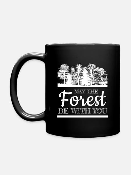 Que la forêt soit avec vous le 4 mai - Mug uni - noir
