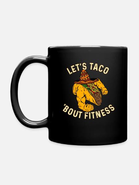 Let's Taco 'Bout Fitness - Gourmet Fitness Fitness - Mug uni - noir