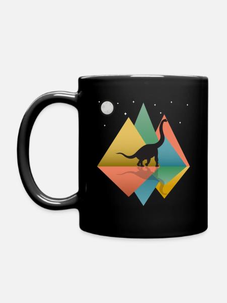 Dinosaure Brontosaurus - Mug uni - noir
