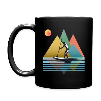 SUP Herren - Tasse einfarbig - Schwarz - Links