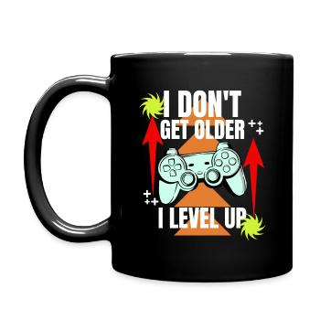 je vieillis pas je level up Cadeau anniversaire - Mug uni - noir - Gauche