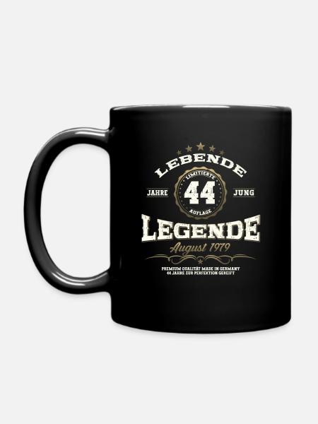 44 Geburtstag Herren Original August Jahrgang 1979 - Tasse einfarbig - Schwarz