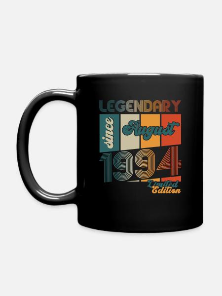29ème Anniversaire Homme Légende Août Millésime 1994 - Mug uni - noir