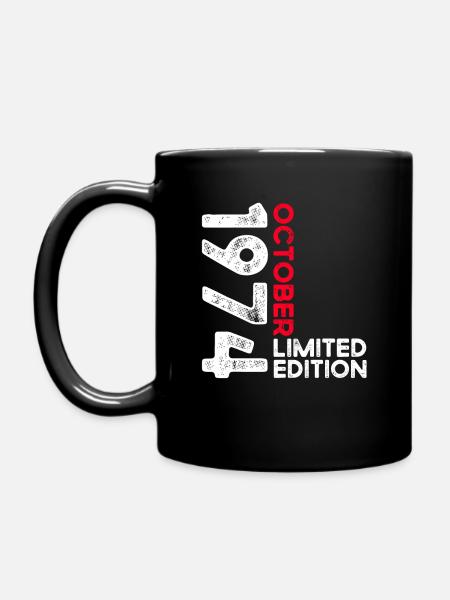 49e anniversaire mari Original Octobre Millésime 1974 - Mug uni - noir