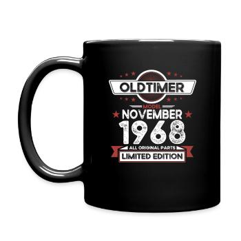 55e anniversaire Vintage Novembre Millésime 1968 - Mug uni - noir - Gauche