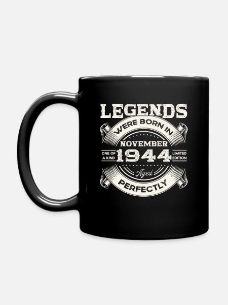 80e anniversaire Original Novembre Né 1944 - Mug uni - noir