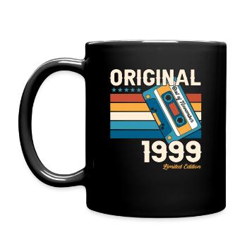 Cassette 24e anniversaire Novembre Millésime 1999 - Mug uni - noir - Gauche