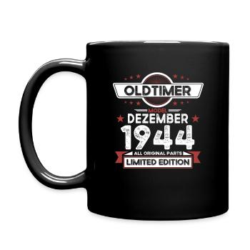 80e anniversaire Vintage Décembre Vintage 1944 - Mug uni - noir - Gauche