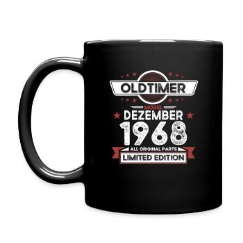 55th Birthday Classic Car December Vintage 1968 - Full Colour Mug - black - Left