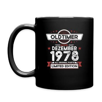 45th Birthday Classic Car December Vintage 1978 - Full Colour Mug - black - Left