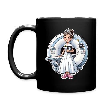 Prinzessin Manip Radioradiologin Weibliche Radiologie - Tasse einfarbig - Schwarz - Links