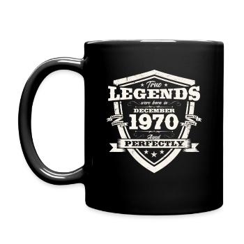 Décembre Vintage 1970 53ème Anniversaire Vintage - Mug uni - noir - Gauche