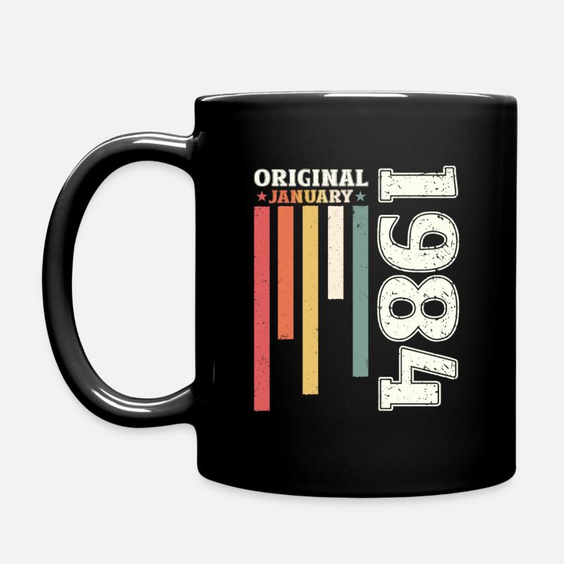 40e anniversaire janvier Vintage 1984 Original - Mug uni - noir