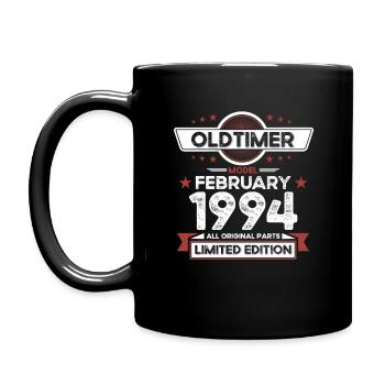 30th Birthday Classic Car February Vintage 1994 - Full Colour Mug - black - Left