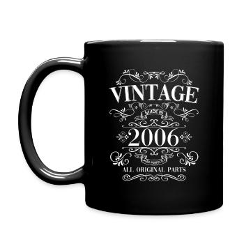 18th Birthday Man/ Woman Vintage Vintage 2006 - Full Colour Mug - black - Left