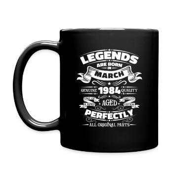 40e anniversaire mari Original mars Vintage 1984 - Mug uni - noir - Gauche