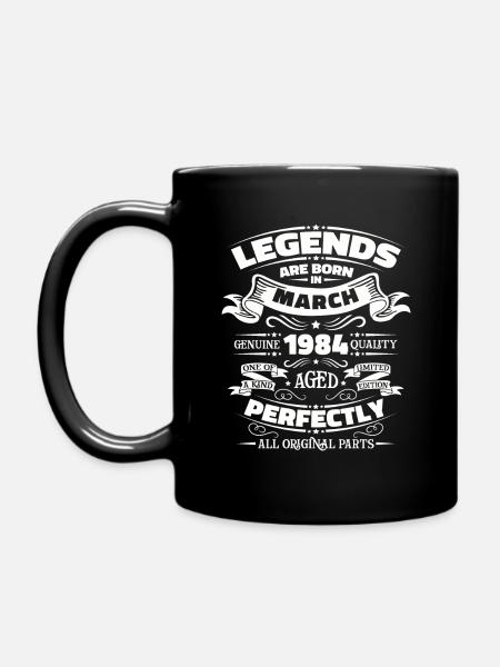 40e anniversaire mari Original mars Vintage 1984 - Mug uni - noir