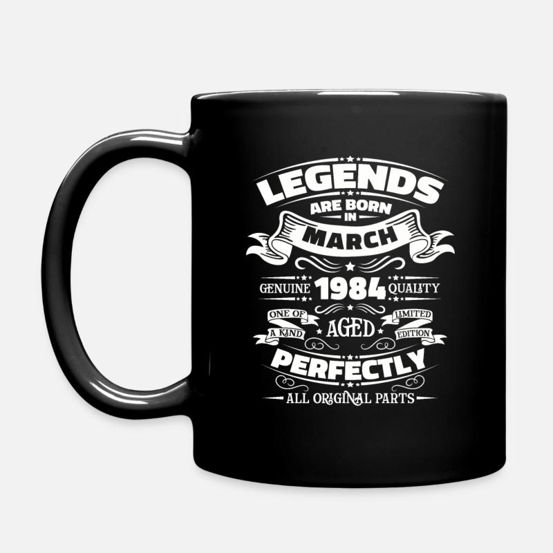 40e anniversaire mari Original mars Vintage 1984 - Mug uni - noir