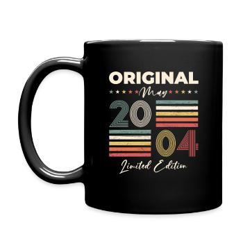 Geburtstag 2004 Mai 2004 Jahrgang 2004 Legende 04 - Tasse einfarbig - Schwarz - Links