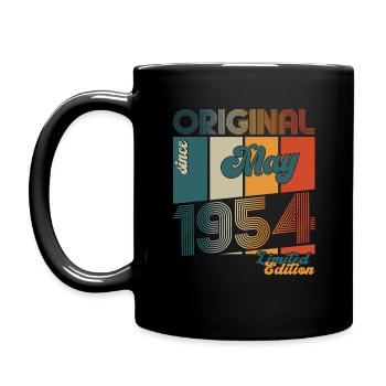 Original Mai 1954 Millésime 1954 Anniversaire 1954 - Mug uni - noir - Gauche