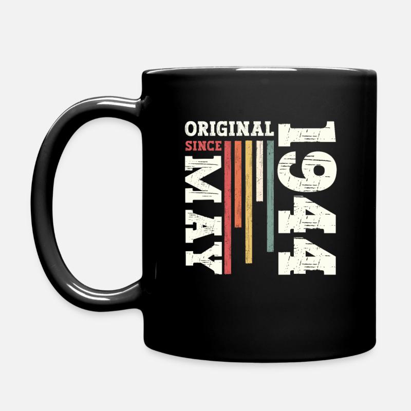 Original Mai 1944 Vintage 1944 Anniversaire 1944 - Mug uni - noir