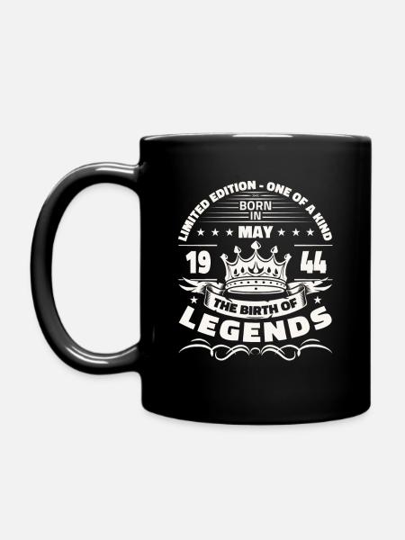 Legende Mai 1944 Jahrgang 1944 Geburtstag 1944 - Tasse einfarbig - Schwarz