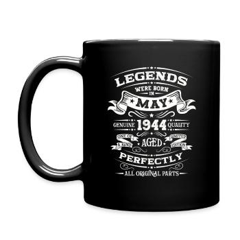 Légendaire Mai 1944 Millésime 1944 Anniversaire 1944 - Mug uni - noir - Gauche