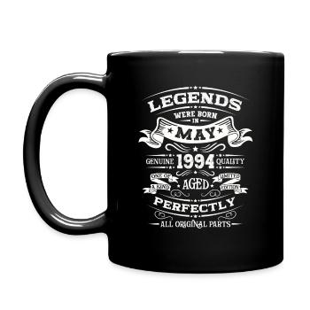Legendary May 1994 Vintage 1994 Birthday 1994 - Full Colour Mug - black - Left