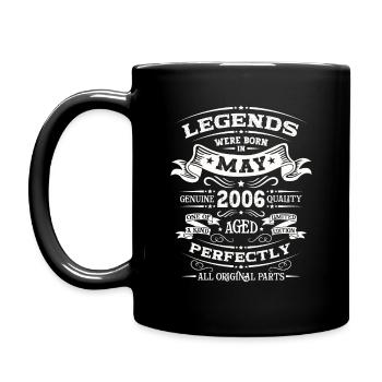 Legendary May 2006 Vintage 2006 Birthday 2006 - Full Colour Mug - black - Left