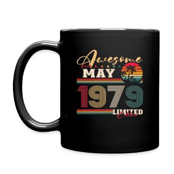 Original 1979 Jahrgang 1979 45. Geburtstag 1979 - Tasse einfarbig - Schwarz - Links
