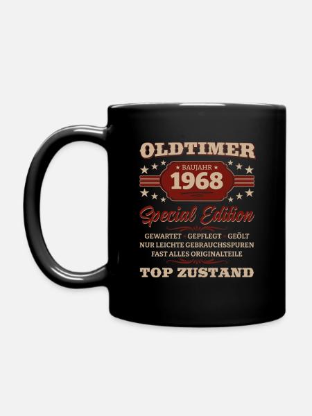 Vintage 1968 Vintage 1968 Birthday 1968 - Full Colour Mug - black