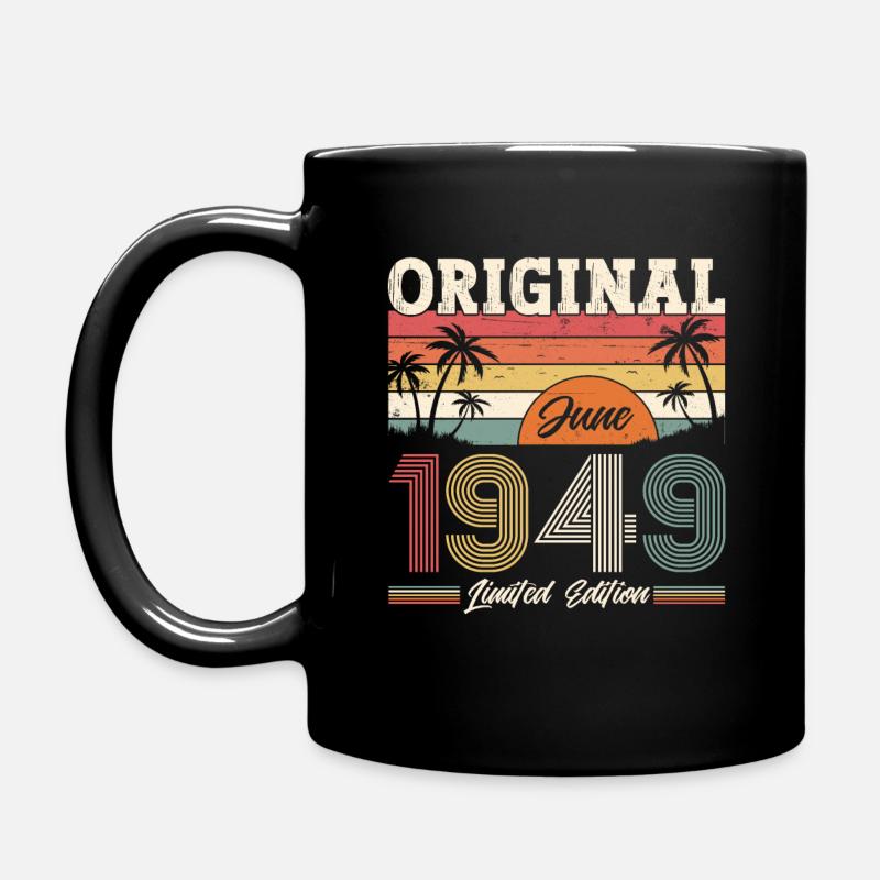 Original juin 1949 Né en 1949 75e anniversaire 49 - Mug uni - noir