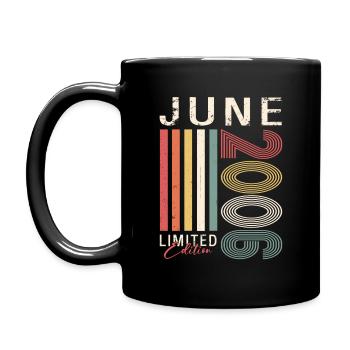 Original June 2006 Vintage 2006 Birthday 2006 - Full Colour Mug - black - Left