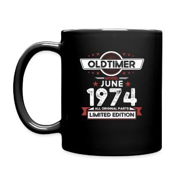 Millésime Juin 1974 Cru 1974 Anniversaire 1974 - Mug uni - noir - Gauche