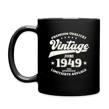 Legende Juni 1949 Jahrgang 1949 Geburtstag 1949 - Tasse einfarbig - Schwarz - Links