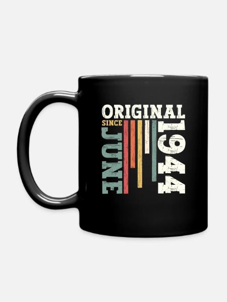 Original juin 1944 Né en 1944 80e anniversaire 44 - Mug uni - noir