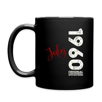 65ème Anniversaire Légendaire Juillet 1960 Millésime 1960 - Mug uni - noir - Gauche