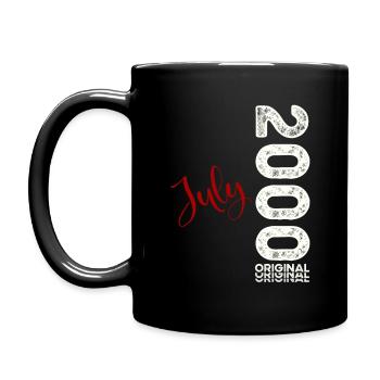 24th Birthday Legendary July 2000 Vintage 2000 - Full Colour Mug - black - Left