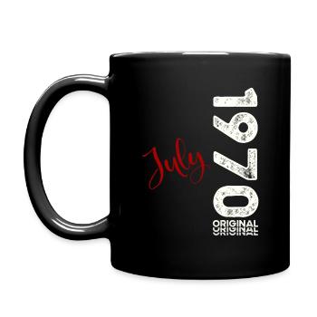 55th Birthday Legendary July 1970 Vintage 1970 - Full Colour Mug - black - Left