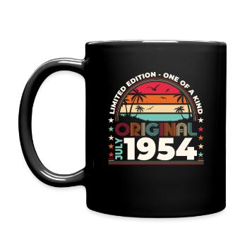 70e anniversaire Original juillet 1954 Né en 1954 - Mug uni - noir - Gauche