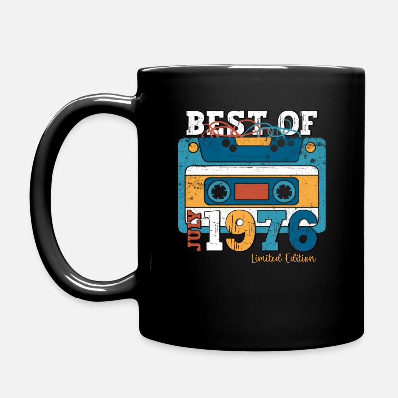 48. Geburtstag Kassette Juli 1976 Jahrgang 1976 - Tasse einfarbig - Schwarz