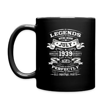85th Birthday Original July 1939 Born 1939 - Full Colour Mug - black - Left