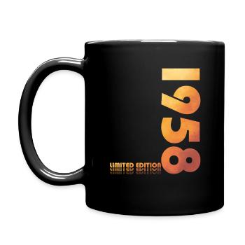 Original 1958 Vintage 1958 Birthday 1958 - Full Colour Mug - black - Left