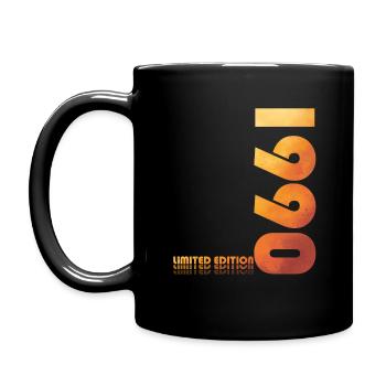 34th Birthday Original 1990 Vintage 1990 - Full Colour Mug - black - Left