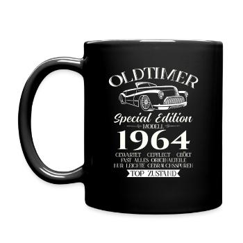 60ème Anniversaire Voiture Classique 1964 Millésime 1964 - Mug uni - noir - Gauche