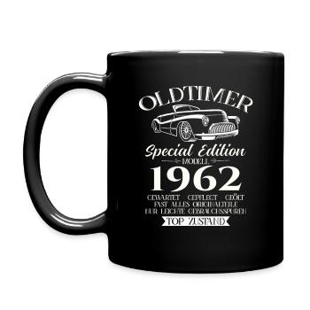 Oldtimer 1962 Jahrgang 1962 62. Geburtstag 1962 - Tasse einfarbig - Schwarz - Links