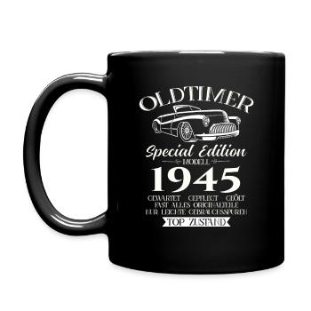 80ème Anniversaire Voiture Classique 1945 Millésime 1945 - Mug uni - noir - Gauche