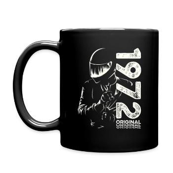 52ème Anniversaire Vintage 1972 Motard Motard - Mug uni - noir - Gauche
